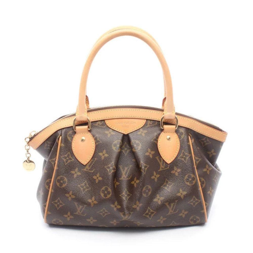 Louis Vuitton Tivoli Handbag Canvas Leather Monogram Brown
